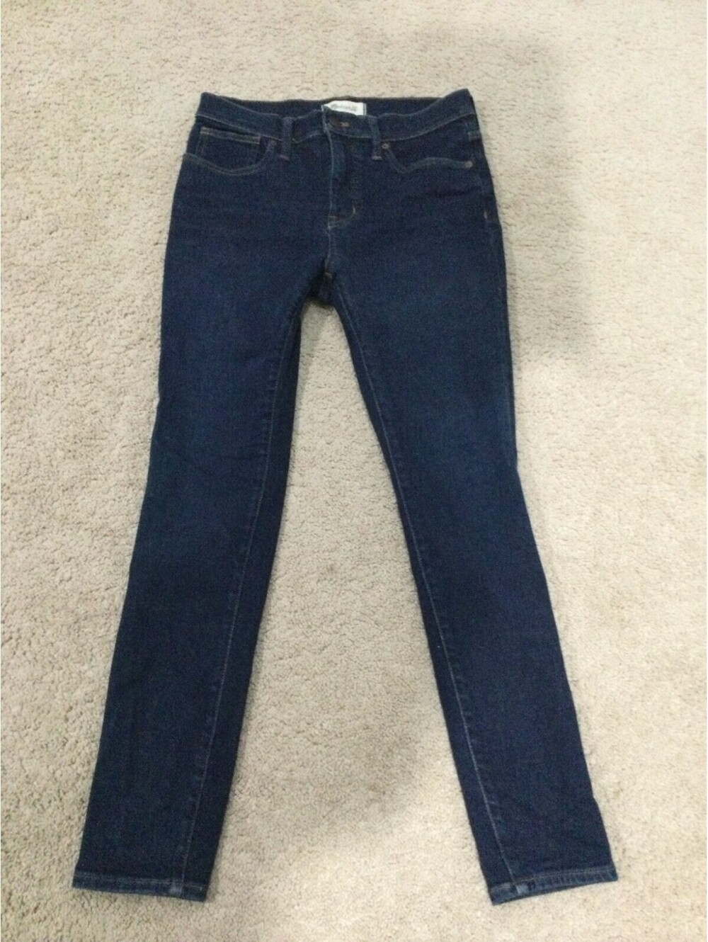 Madewell Women's 9" Mid-Rise Skinny Jeans Dark Wash Size 27 (28X28) MA938